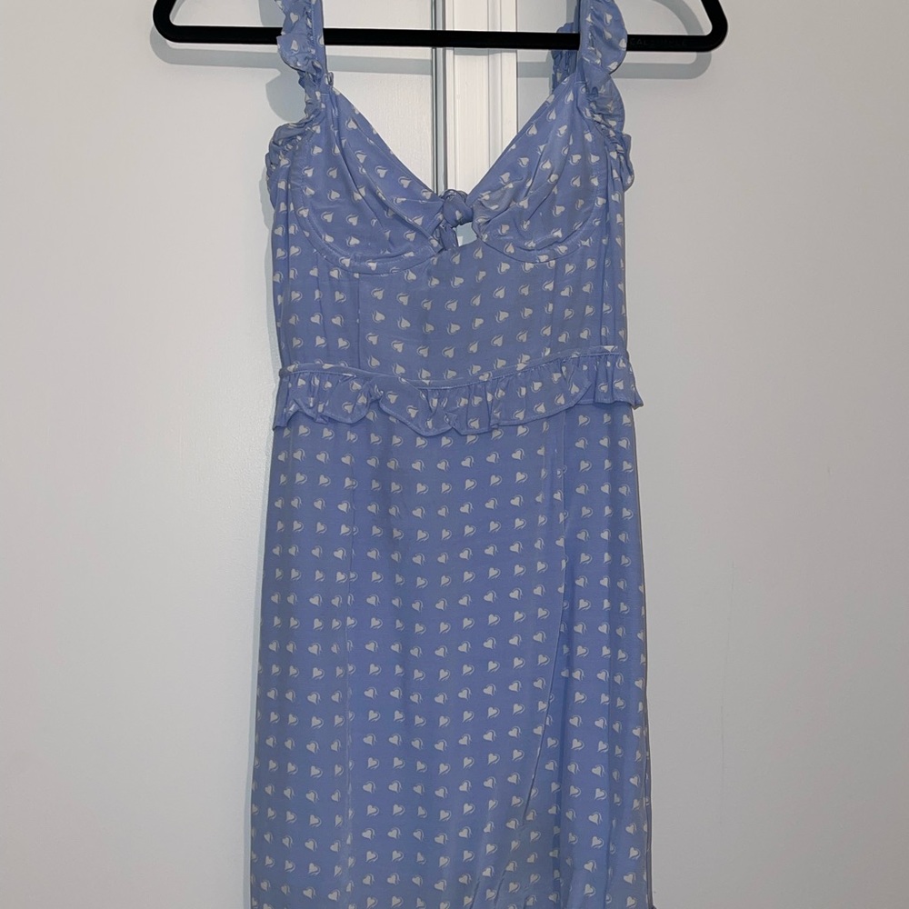 Cute flowy For love & lemons purple/blue dress